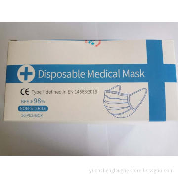 Three layer disposable medical mask